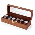 Uhrenbox Teak Classic – Für 6 Uhren – Ansicht 1