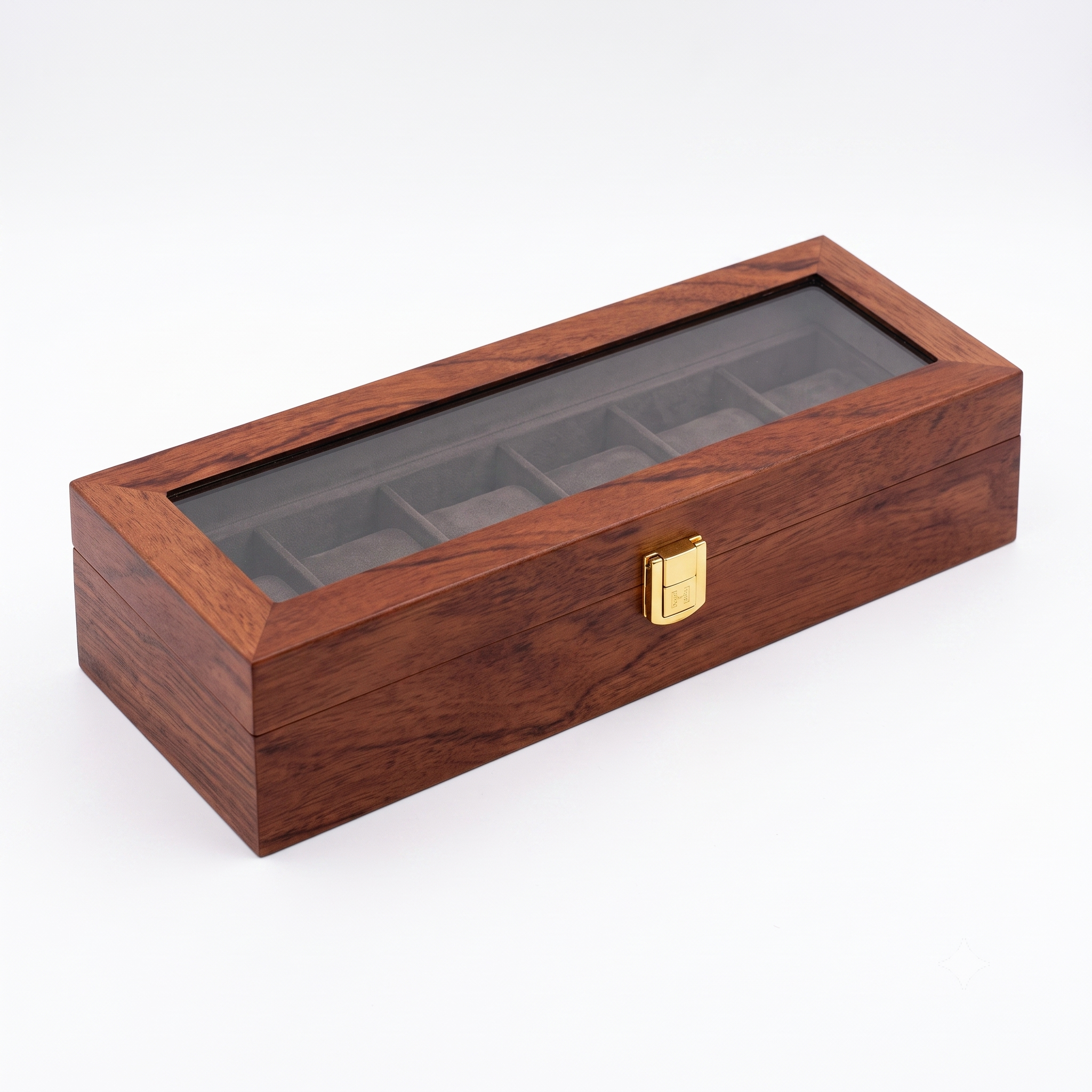 Uhrenbox Teak Classic – Für 6 Uhren – Ansicht 4