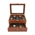 Uhrenbox Teak Classic Double – Für 20 Uhren – Ansicht 1