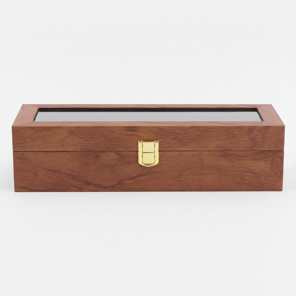 Uhrenbox Teak Classic – Für 6 Uhren – Ansicht 2